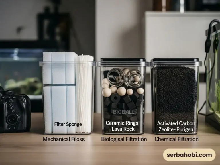 Jenis Media Filter Aquarium Mekanis Biologis dan Kimia