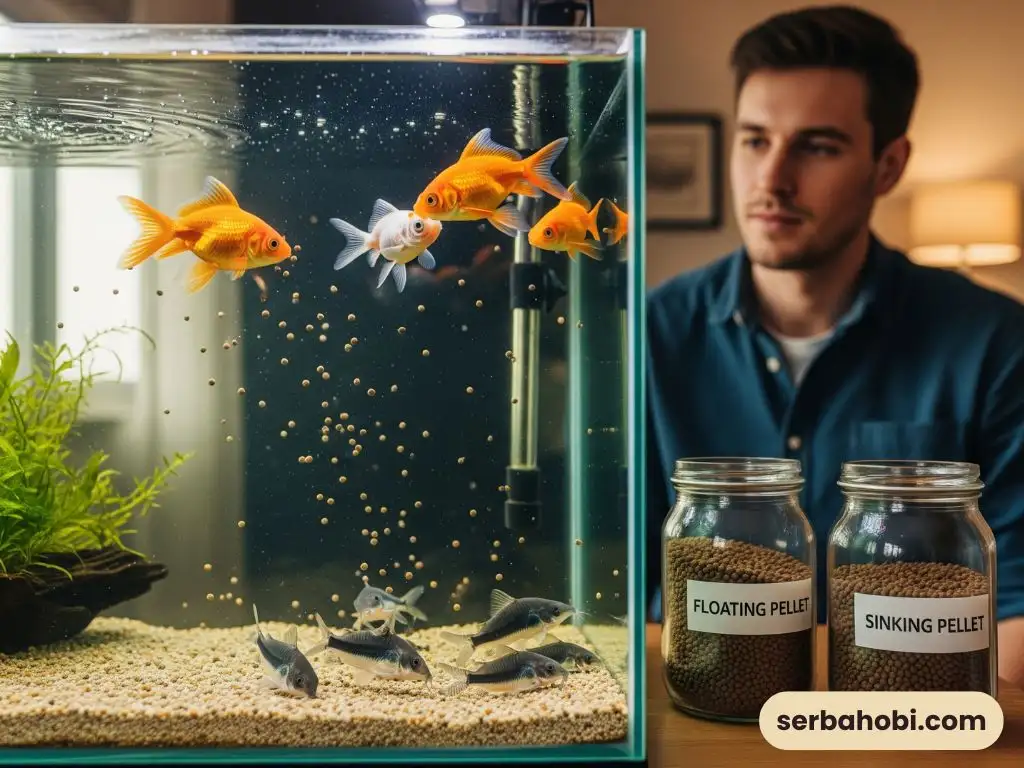 memilih Floating vs Sinking Pellet