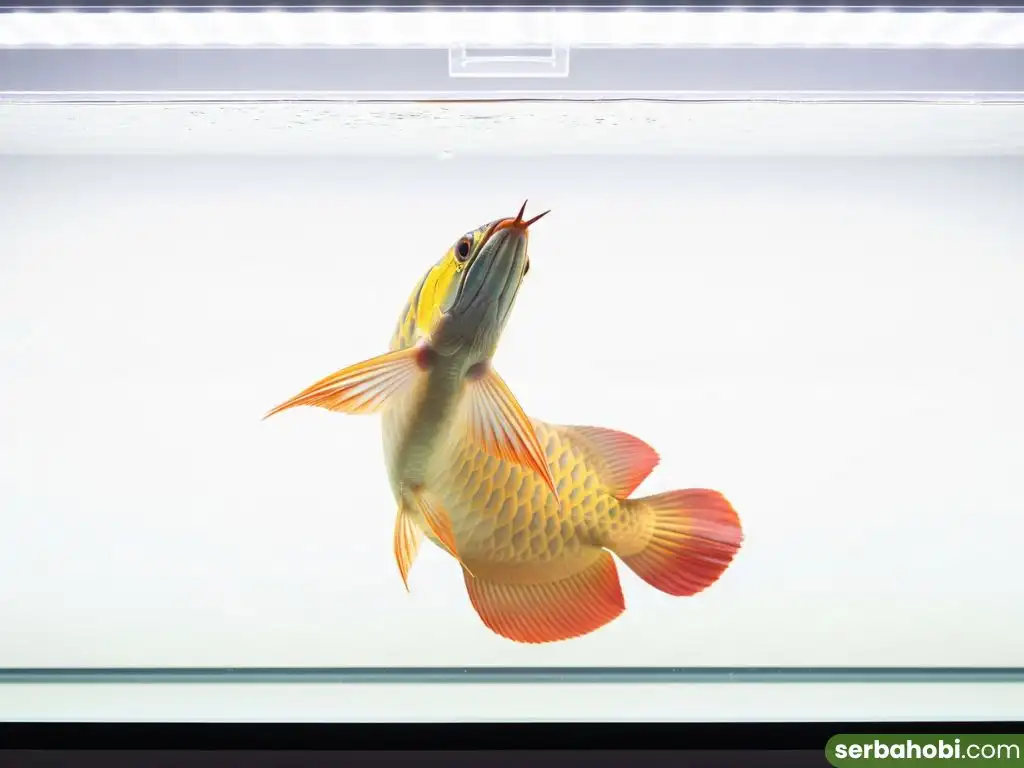 Ikan Arwana Suka Lompat