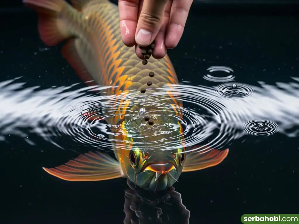 Panduan Lengkap Melatih Arwana Makan Pelet