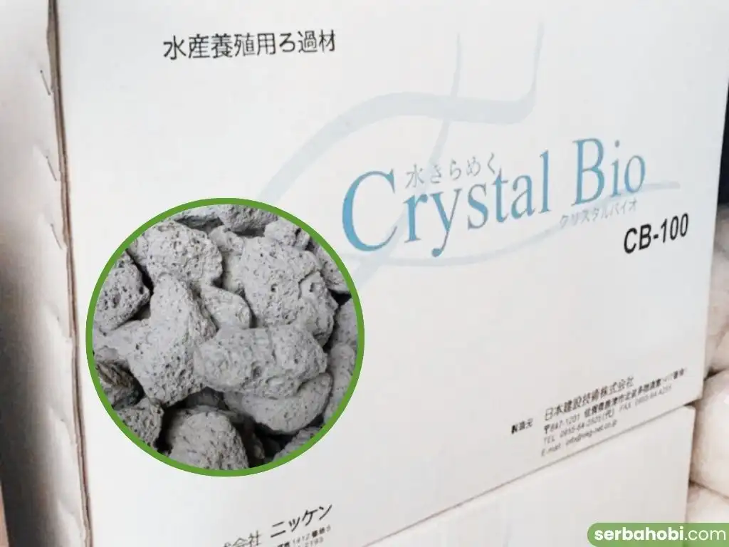 kemasan dus cyrstal bio media filter biologis